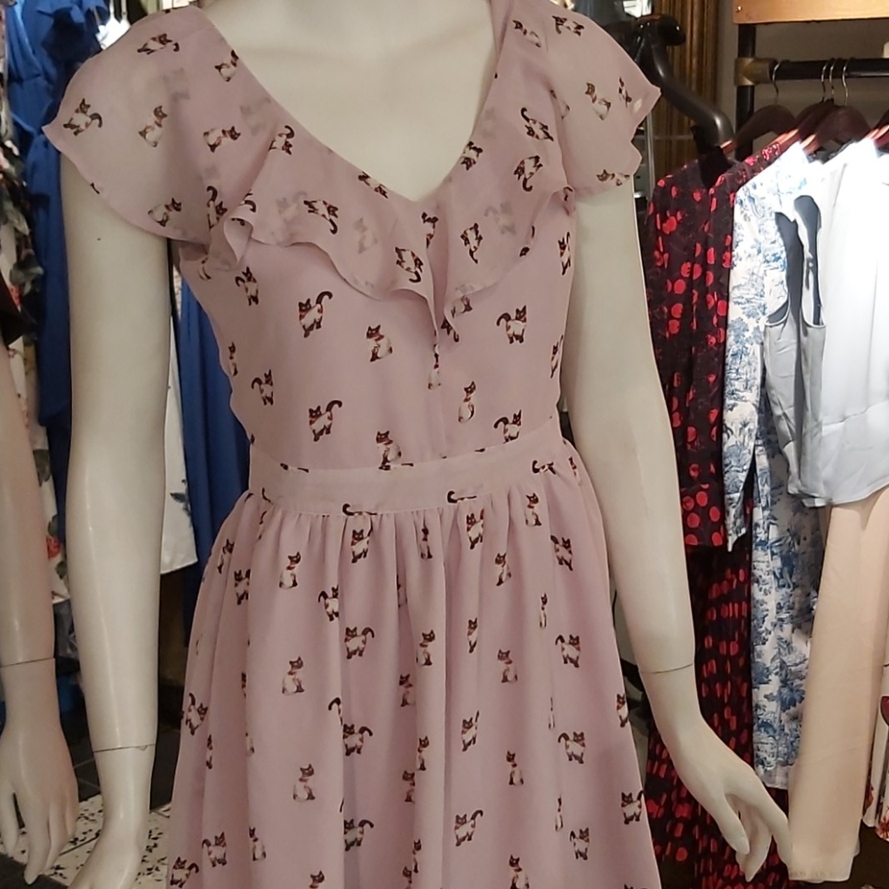 Woman's cute cat dress